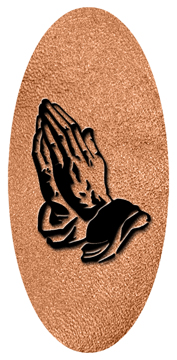 DG5000-516-BK-SH-CP Black Praying Hands Shimmer Copper
